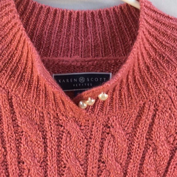 🌤⛄️⛅️⛄️KAREN SCOTT PULLOVER SWEATER⛄️⛅️⛄️🌤 - Picture 4 of 5